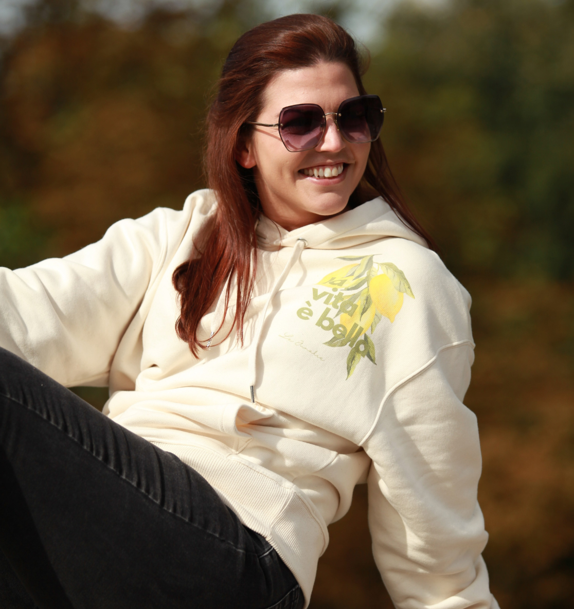 la vita è bella no. 1 - Oversize Shirt & Hoodie Bundle - natural raw