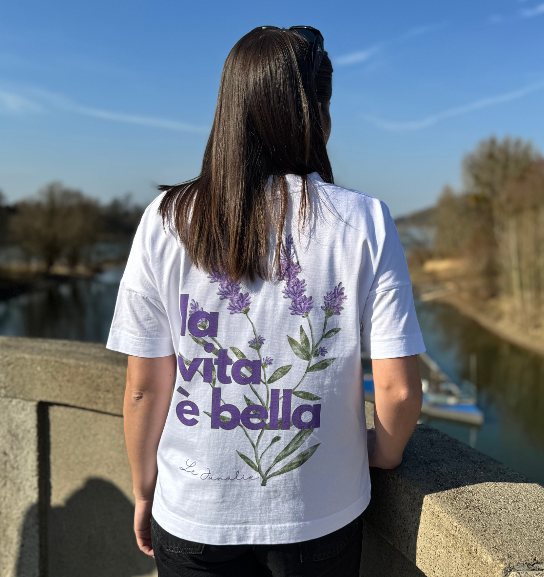 la vita è bella no. 4 - Oversize Shirt & Sweatshirt Bundle - white