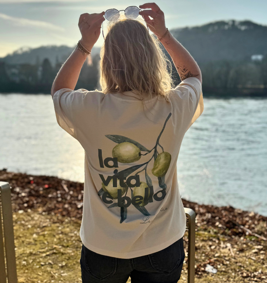 la vita è bella no. 2 - Oversize Shirt & Sweatshirt Bundle - natural raw