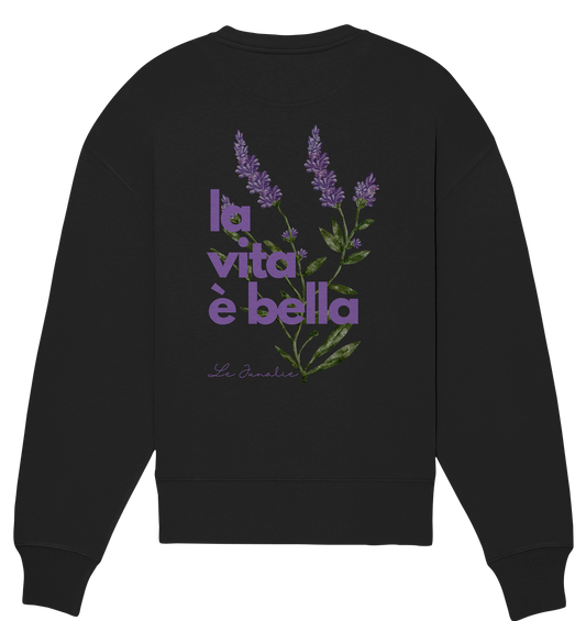la vita è bella no. 4 - Oversize Shirt & Sweatshirt Bundle - black