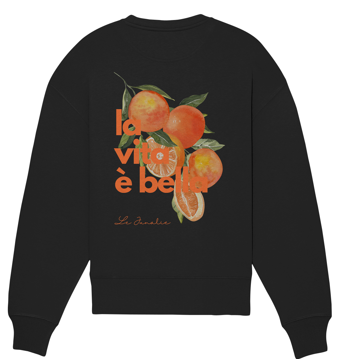 la vita è bella no. 3 - Oversize Shirt & Sweatshirt Bundle - black