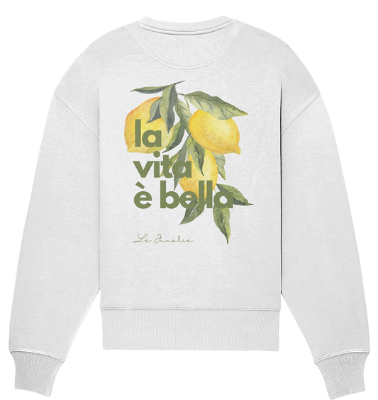 la vita è bella no. 1 - Oversize Shirt & Sweatshirt Bundle - white