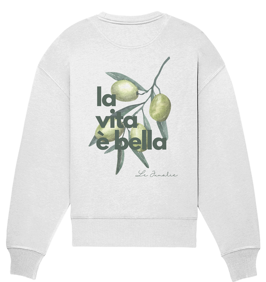 la vita è bella no. 2 - Oversize Shirt & Sweatshirt Bundle - white