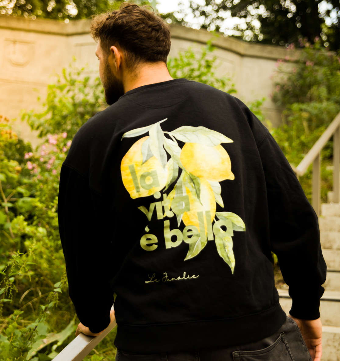 la vita è bella no. 1 - Organic Oversize Sweatshirt