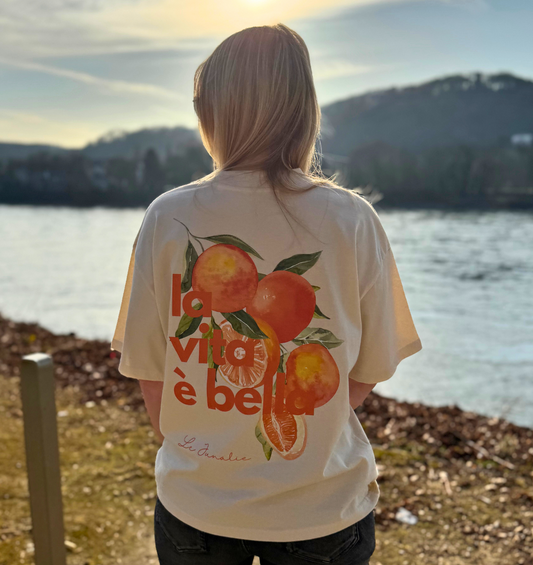 la vita è bella no. 3 - Organic Oversize Shirt