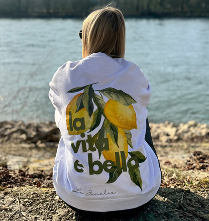la vita è bella no. 1 - Oversize Shirt & Sweatshirt Bundle - white
