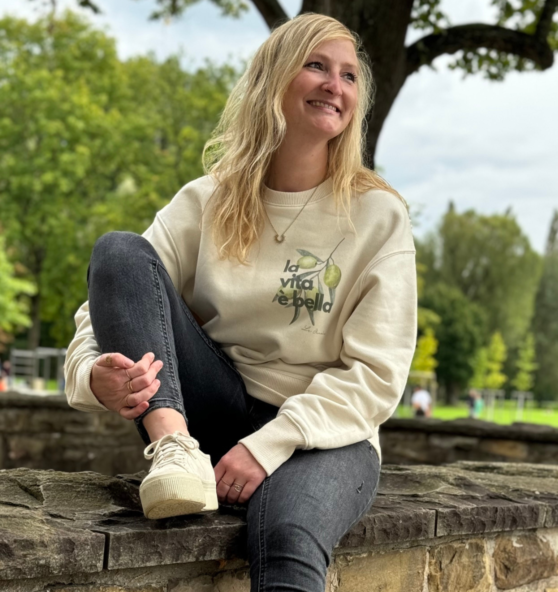 la vita è bella no. 2 - Oversize Shirt & Sweatshirt Bundle - natural raw
