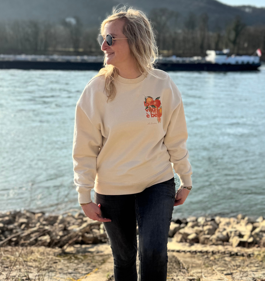 la vita è bella no. 3 - Oversize Shirt & Sweatshirt Bundle - natural raw