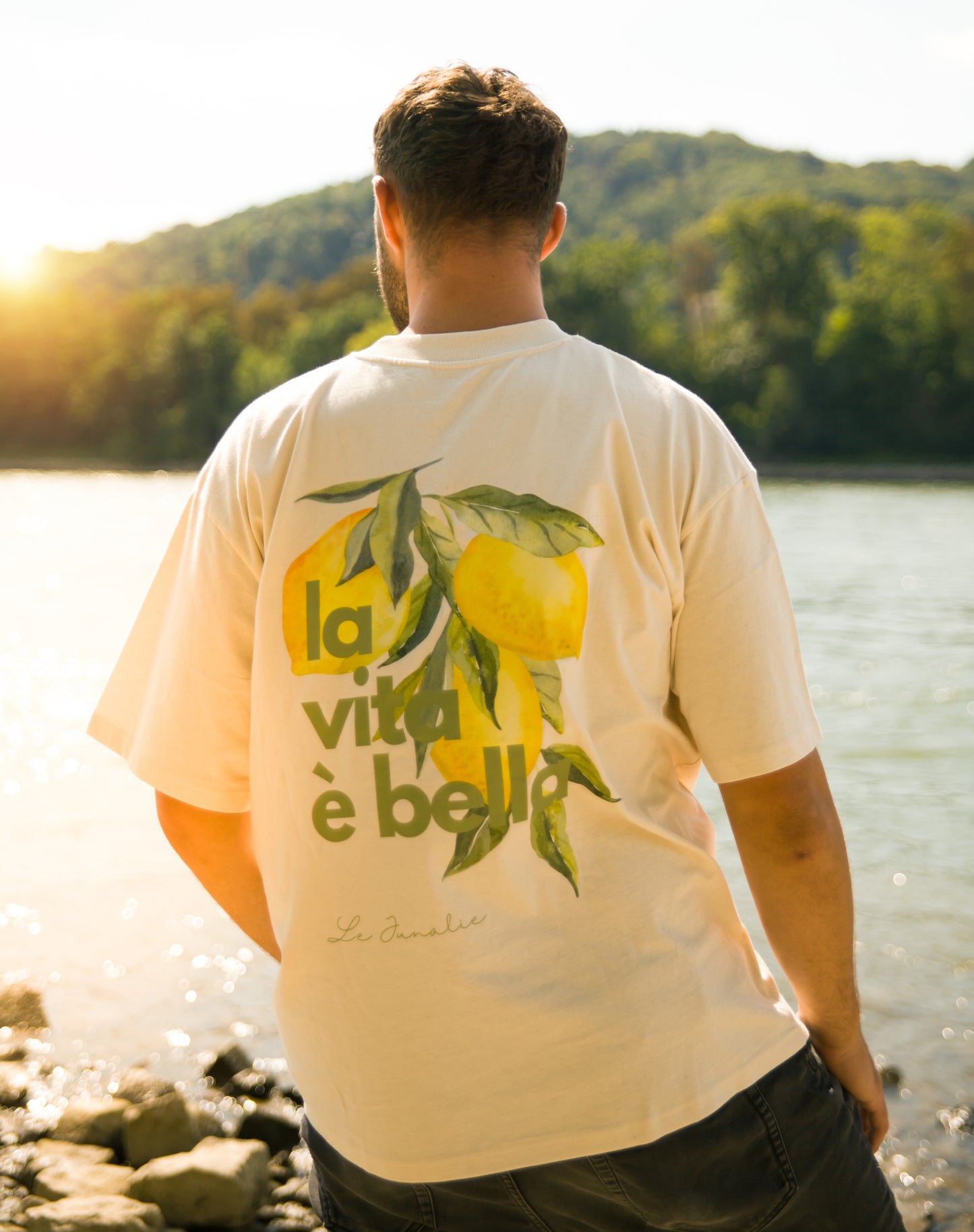 la vita è bella no. 1 - Organic Oversize Shirt