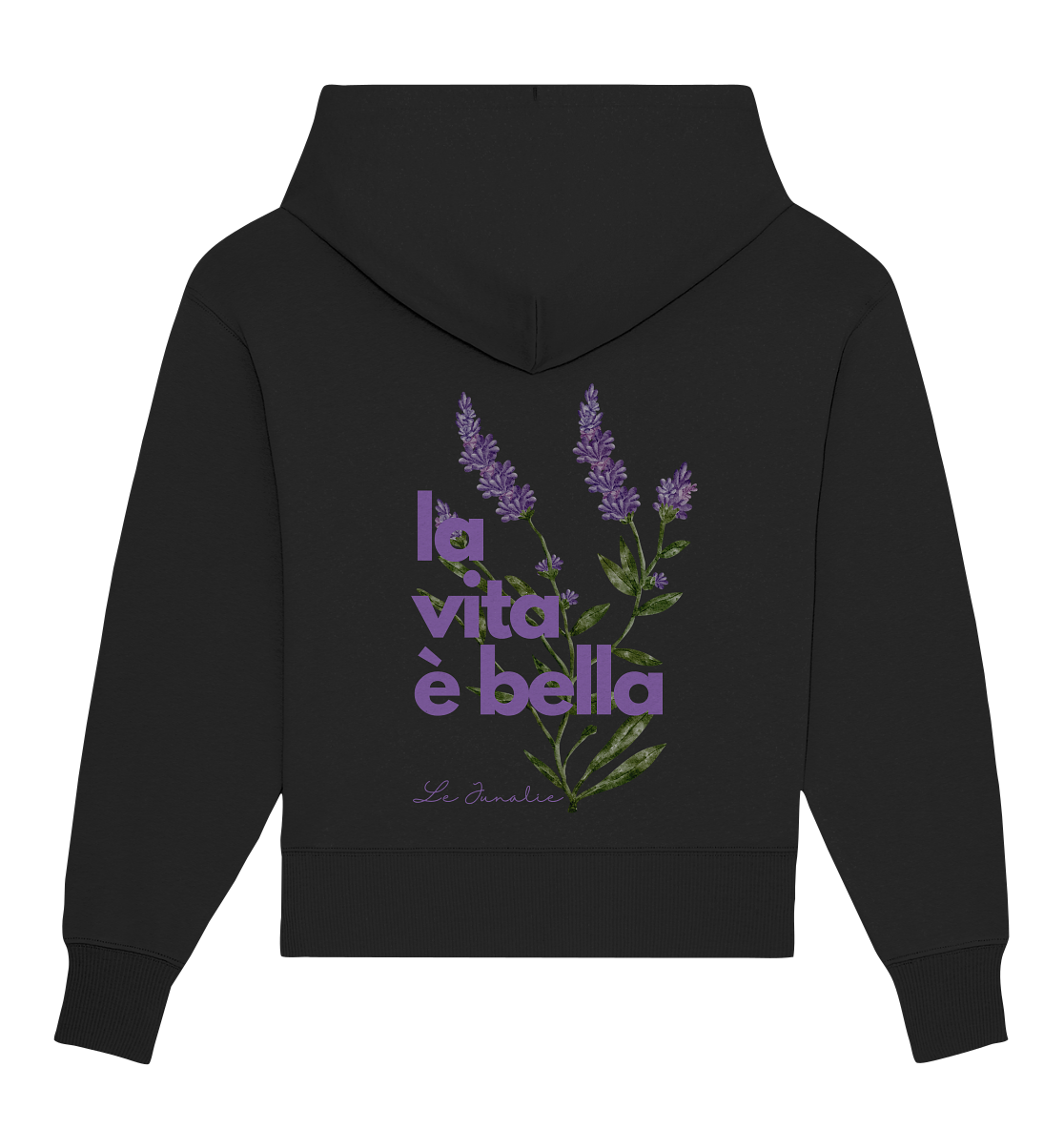 la vita è bella no. 4 - Oversize Shirt & Hoodie Bundle - black