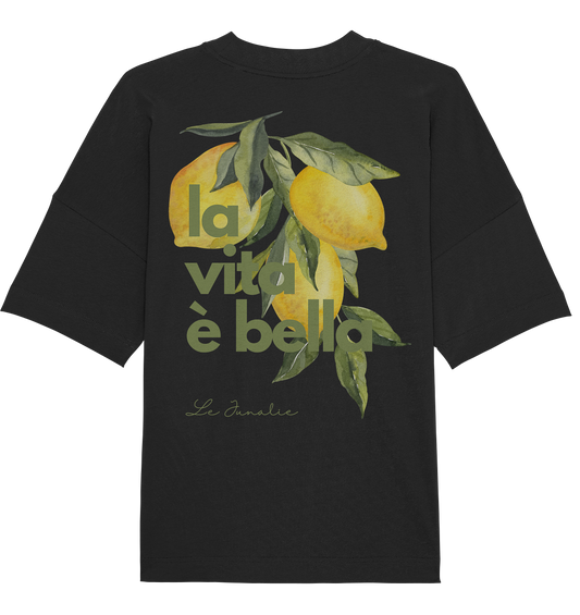 la vita è bella no. 1 - Oversize Shirt & Hoodie Bundle - black