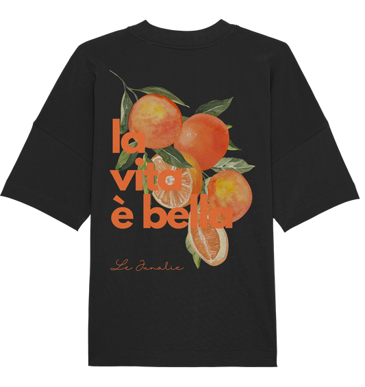la vita è bella no. 3 - Oversize Shirt & Hoodie Bundle - black