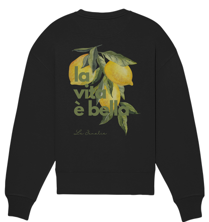 la vita è bella no. 1 - Oversize Shirt & Sweatshirt Bundle - black