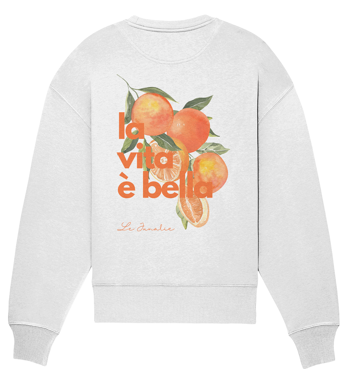 la vita è bella no. 3 - Oversize Shirt & Sweatshirt Bundle - white