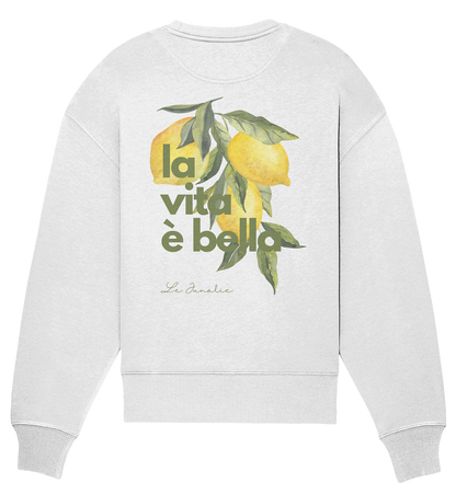 la vita è bella no. 1 - Oversize Shirt & Sweatshirt Bundle - white