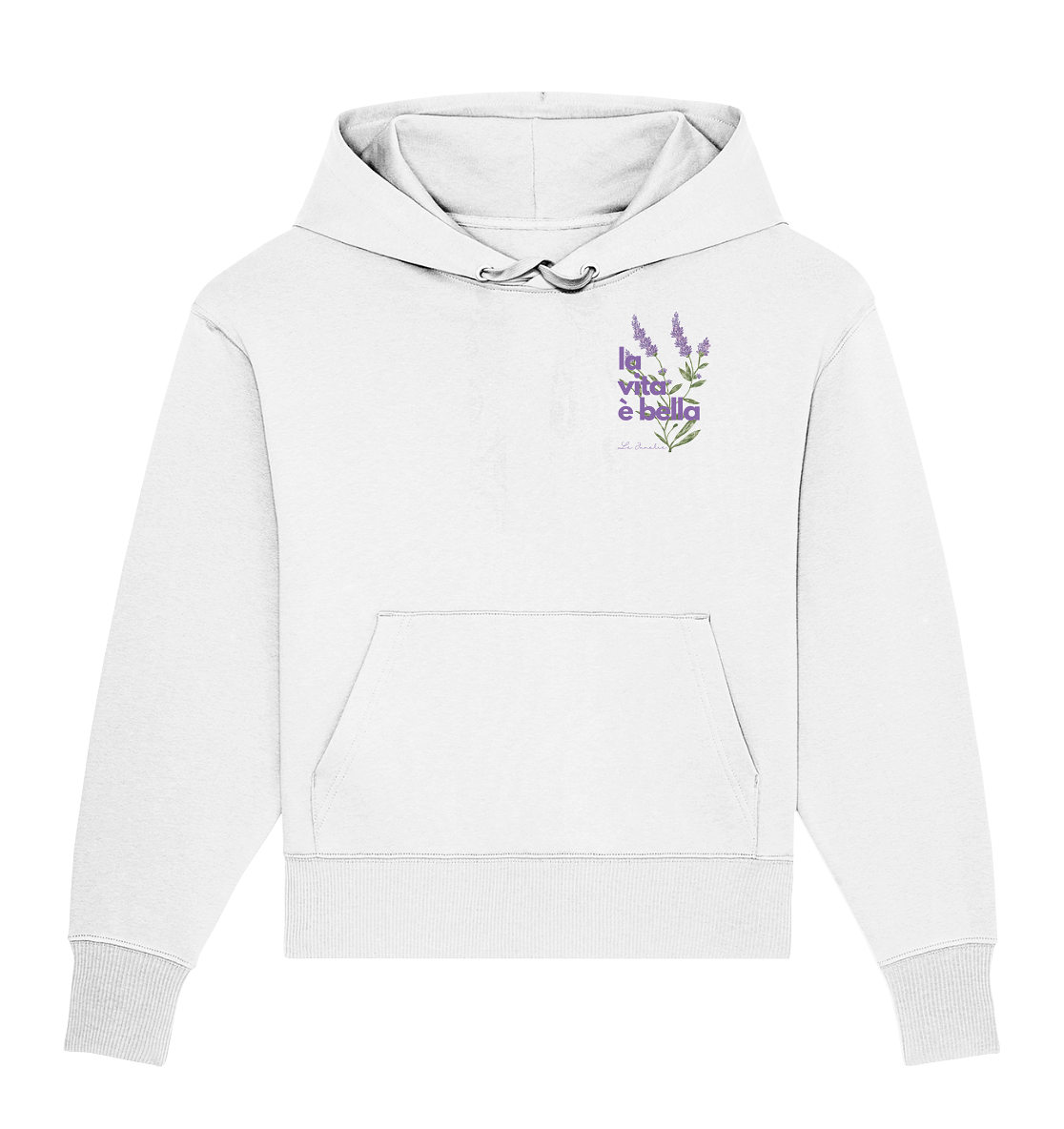 la vita è bella no. 4 - Oversize Shirt & Hoodie Bundle - white