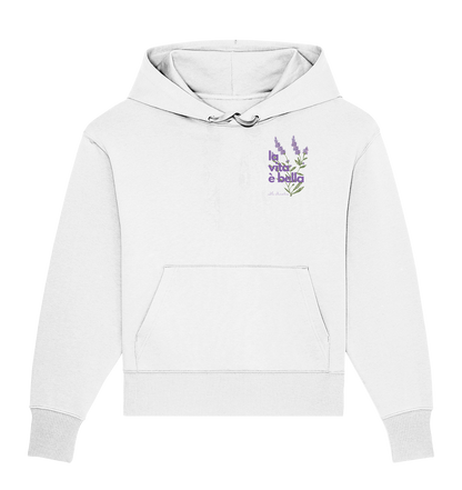 la vita è bella no. 4 - Oversize Shirt & Hoodie Bundle - white