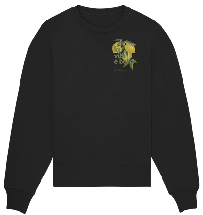 la vita è bella no. 1 - Oversize Shirt & Sweatshirt Bundle - black