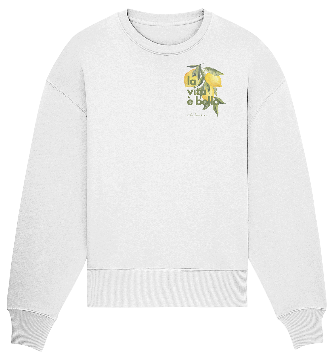 la vita è bella no. 1 - Oversize Shirt & Sweatshirt Bundle - white