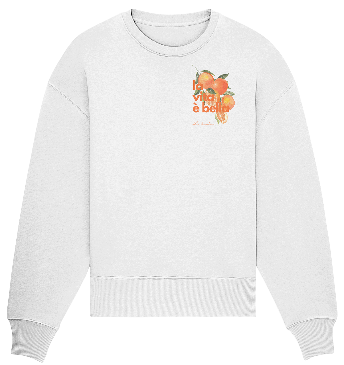 la vita è bella no. 3 - Oversize Shirt & Sweatshirt Bundle - white